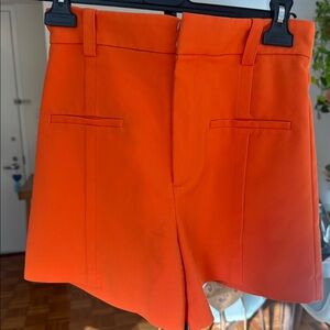 Zara Bright Orange Shorts